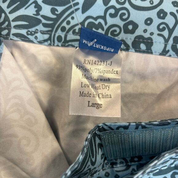 RipSkirt Hawaii Large Tuscan Blue Wrap Beach Cover Resortwear Length 2 Pockets - Picture 9 of 10